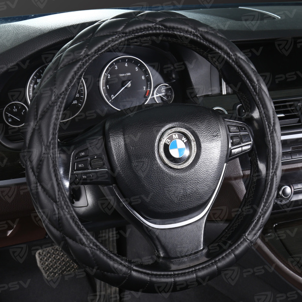 Оплетка на руль PSV CONVEX (Черный) M,экокожа