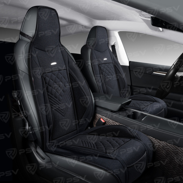 Накидки PSV Avrora FRONT (Черный), на переднее сиденье (1 шт.)