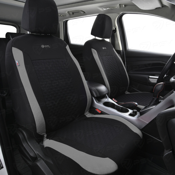 Чехлы GTL Karat (Т.Серый), полиэстер, вакуумная упаковка