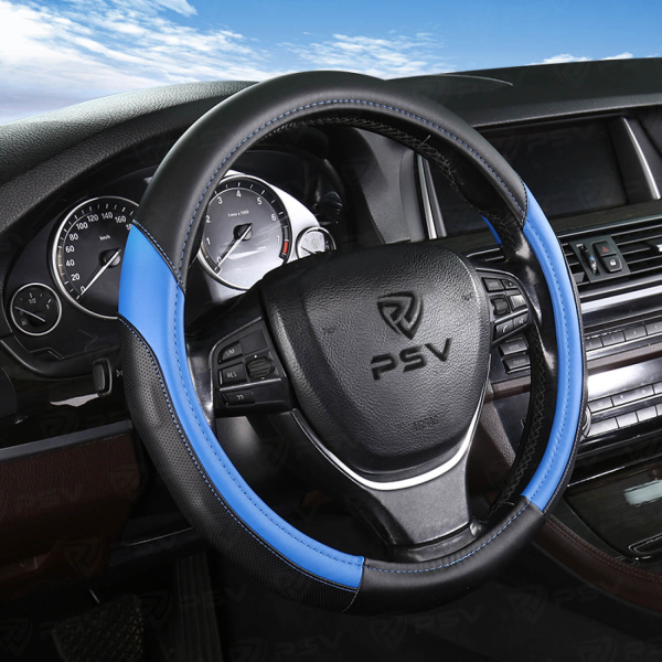 Оплетка на руль PSV CRUST (Синий) M,экокожа