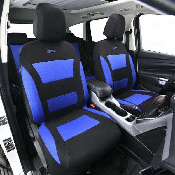 Чехлы GTL Commodore (Синий), полиэстер с имитацией кожи