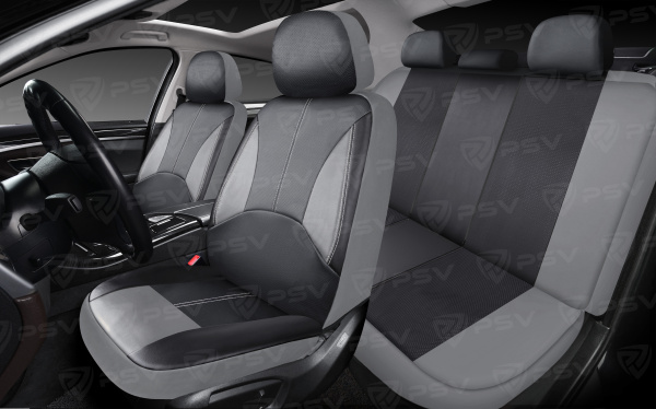 Чехлы PSV Imperial Next (Серо-Черный),  экокожа