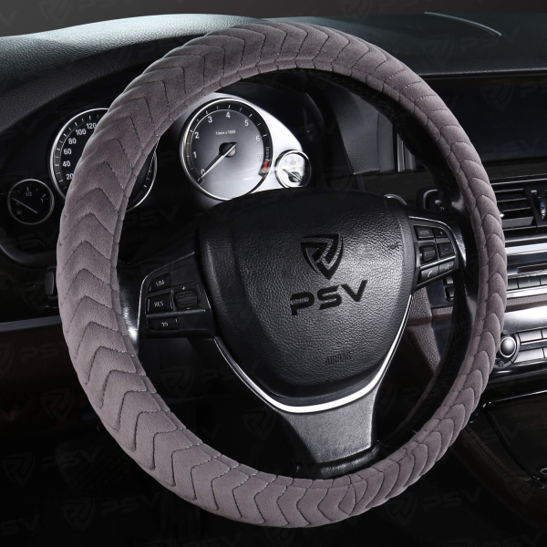 Оплетка на руль PSV LIANA (Серый) M,вельвет