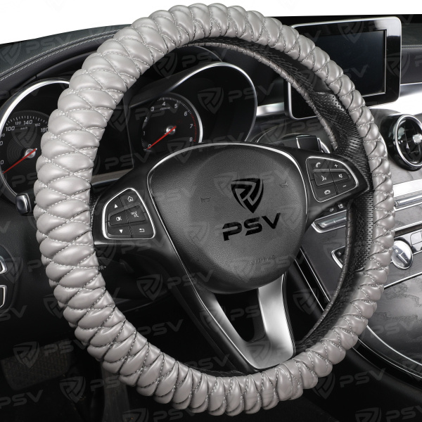 Оплётка на руль PSV IMPERIAL (Серый) M,экокожа