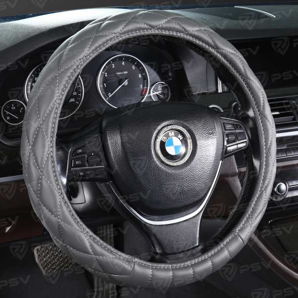 Оплетка на руль PSV CONVEX (Серый) M,экокожа