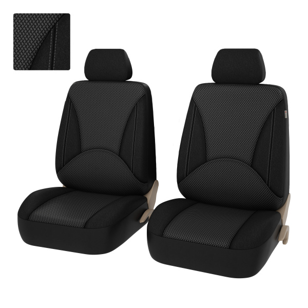 Чехлы PSV Imperial Next 2 FRONT (Серый), экокожа + жаккард (JP-19/18) (ХИТ ПРОДАЖ)