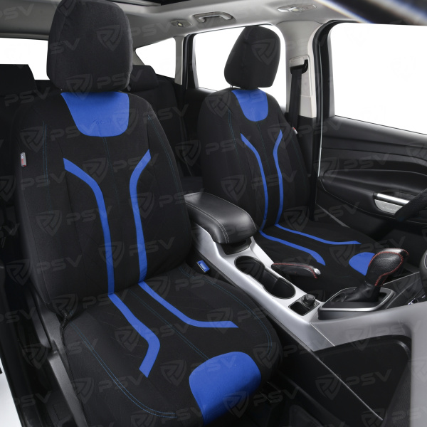 Чехлы GTL Lord (Черно-Синий), велюр