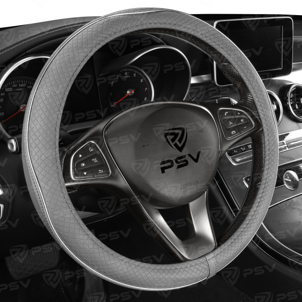 Оплетка на руль PSV INSERT (Серый) M, экокожа