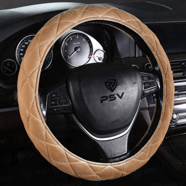 Оплетка на руль PSV CONVEX PRO (Бежевый) S,вельвет