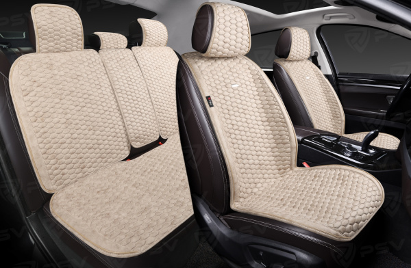 Накидки PSV Hornet PRO Skin BACK (Бежевый), на задние сиденья, мокрая кожа