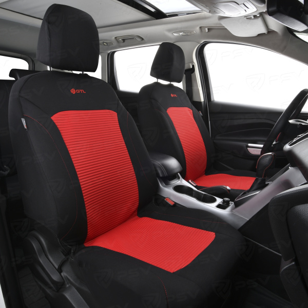 Чехлы GTL Labirint (Красный), полиэстер, вакуумная упаковка