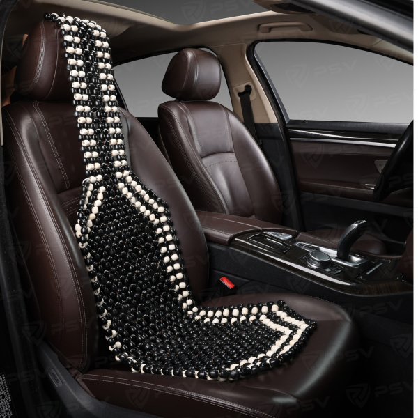 Накидка массажная PSV P2002 SMALL (малая) деревянные косточки (Черный),  1 шт.