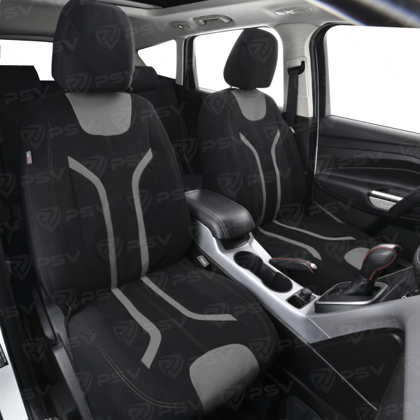 Чехлы GTL Lord (Черно-Серый), велюр