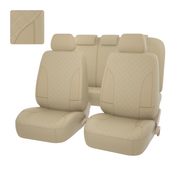 Чехлы PSV King Next (Бежевый), терморомб + экокожа