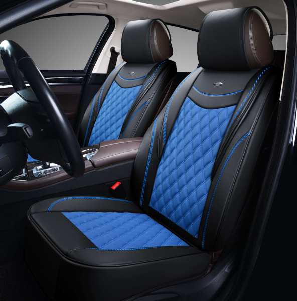 Накидки 2D PSV Era 2 FRONT (Черно-Синий), на передние сиденья