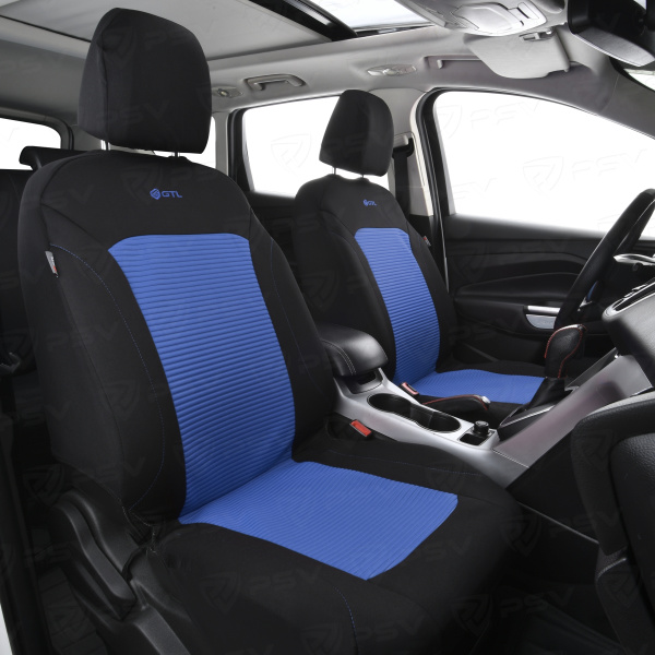 Чехлы GTL Labirint (Синий), полиэстер, вакуумная упаковка