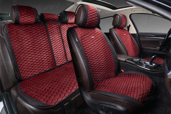 Накидки PSV Hornet (Черно-Красный), комплект на весь салон