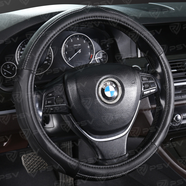 Оплетка на руль PSV RESPEKT (Черный) M, экокожа
