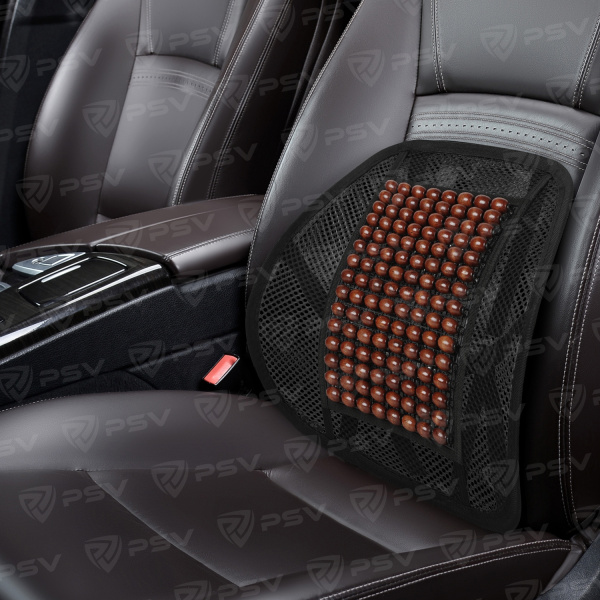 Подушка ортопедическая под спину PSV P2008 шарики (Коричневый), 1 шт.